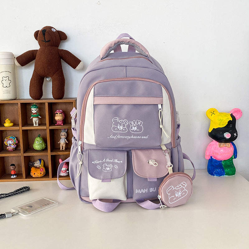 Junior's Large Capacity Korean Preppy Style Backpacks