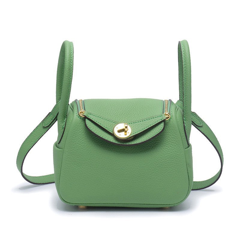 Layer Cowhide Lychee Pattern Lindy Doctor Genuine Shoulder Bags
