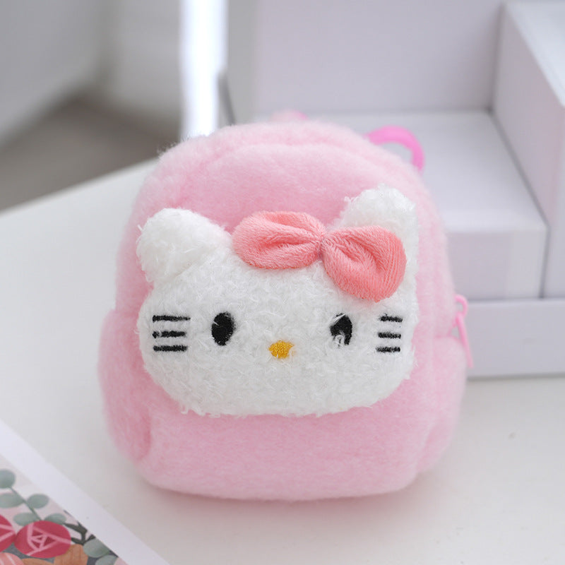 Fashion Long Wool Mini Pendant Chain Coin Purses