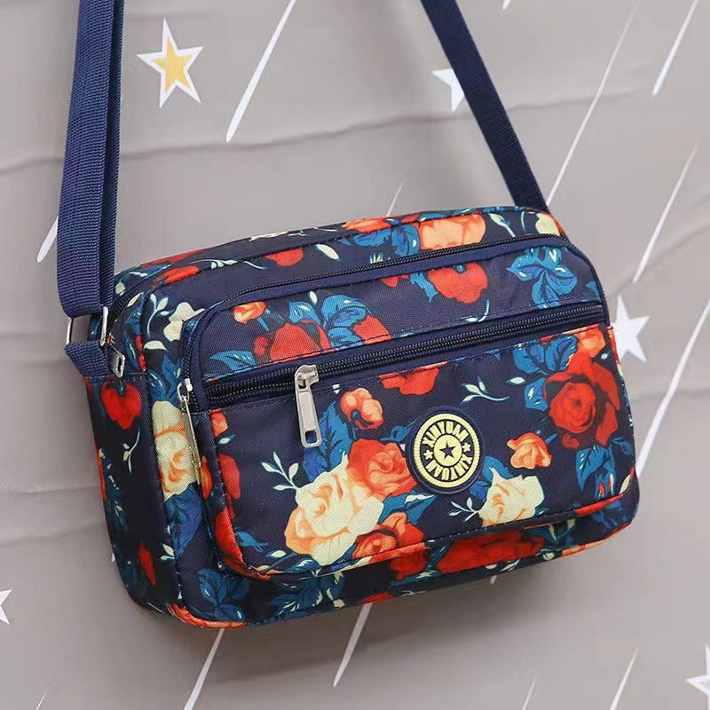Women's Korean Style Oxford Mummy Flower Cloth Crossbody Bags