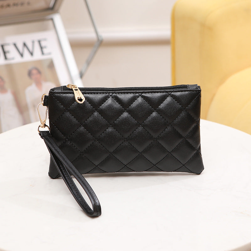 Clutch Solid Color Diamond Embroidery Thread Purses
