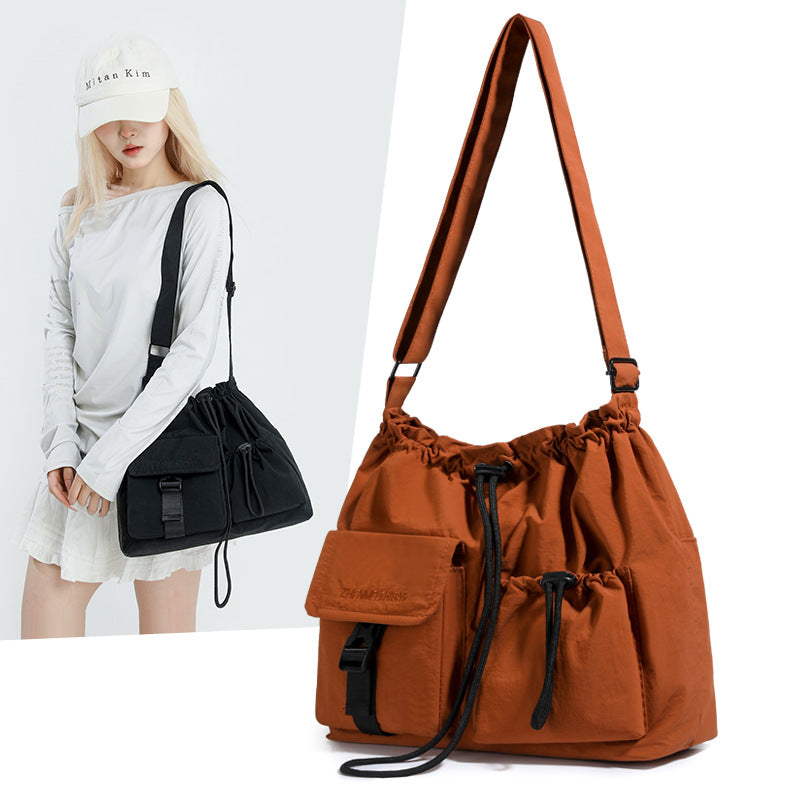 Women's & Men's Korean Style Trendy Nylon Fold Movement Bags