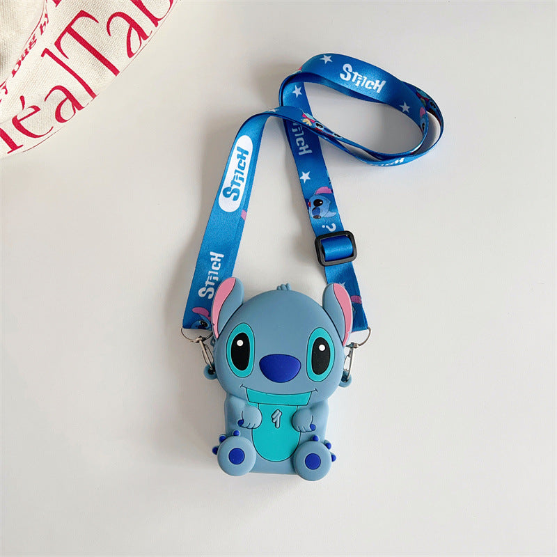 Cartoon Change Silicone Stitch Style Boy Coin Purses