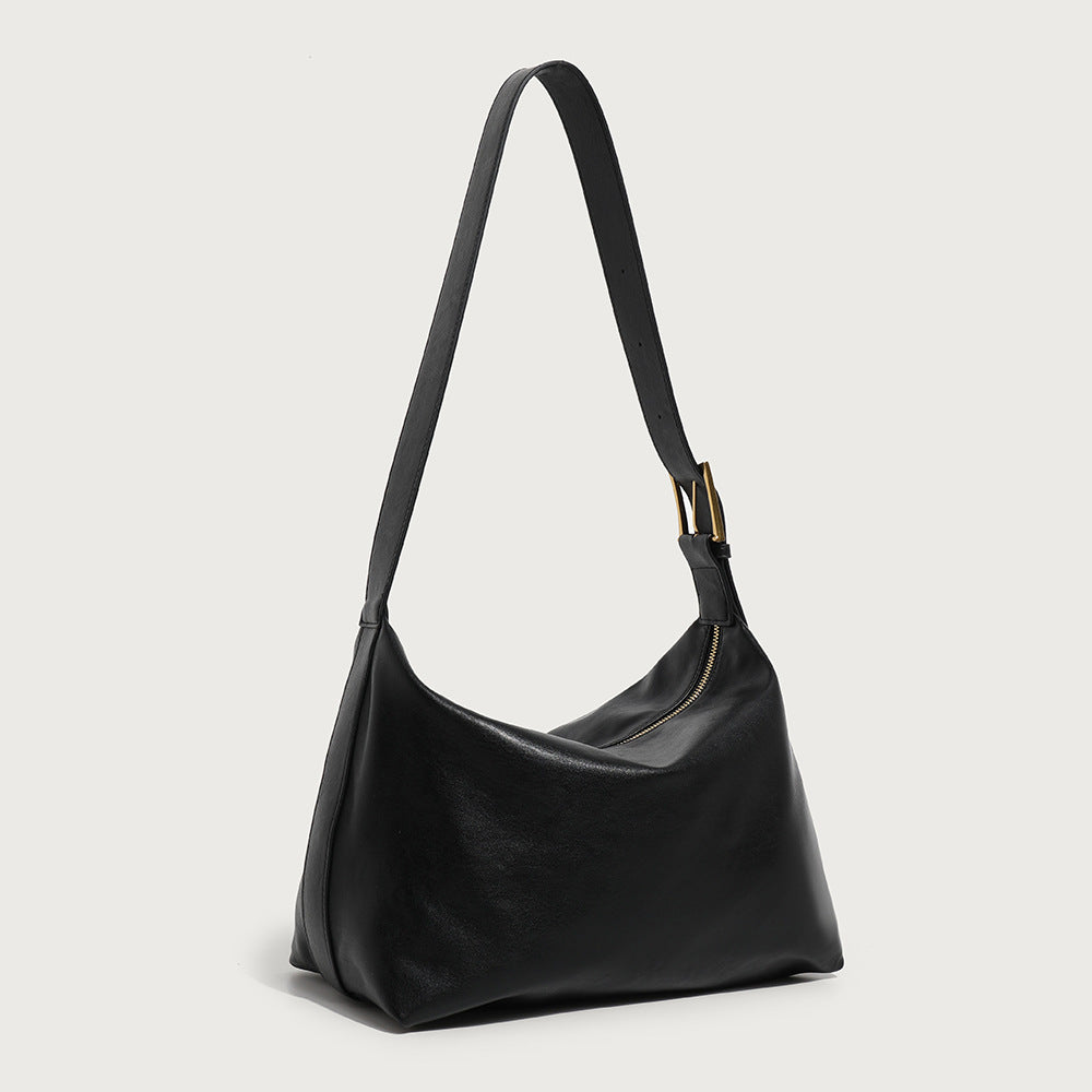 Women's Versatile Retro Fashion Soft Leather Commuter Shoulder Bags