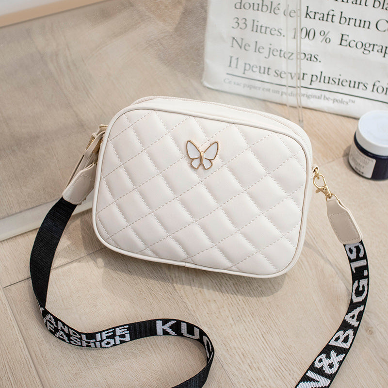 Stylish Pretty Women's Diamond Plaid Tassel Bags