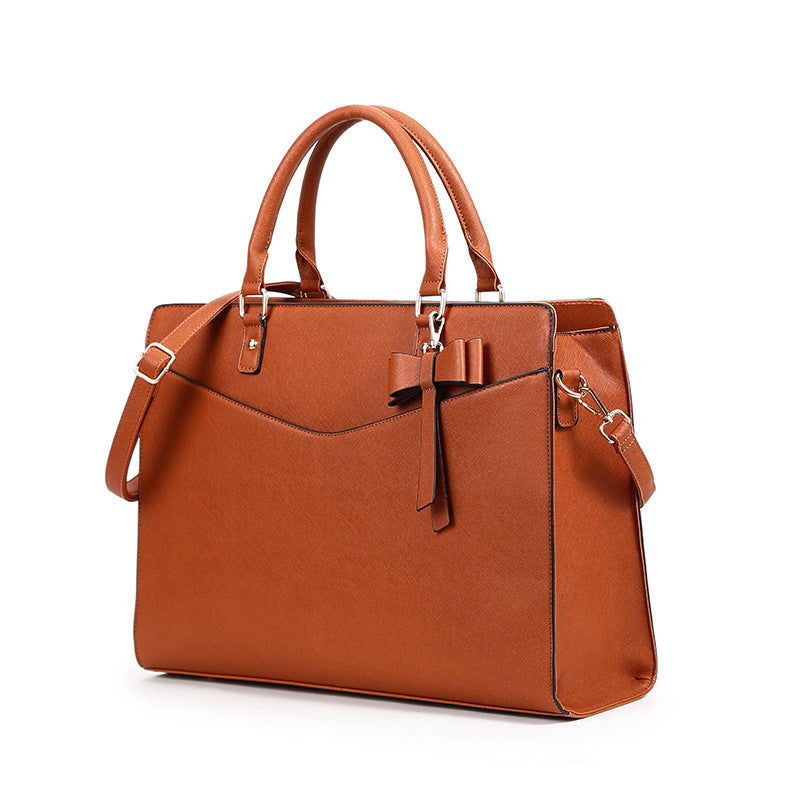 Women's Korean Fashion Cross Pattern Large Capacity Simple Bags