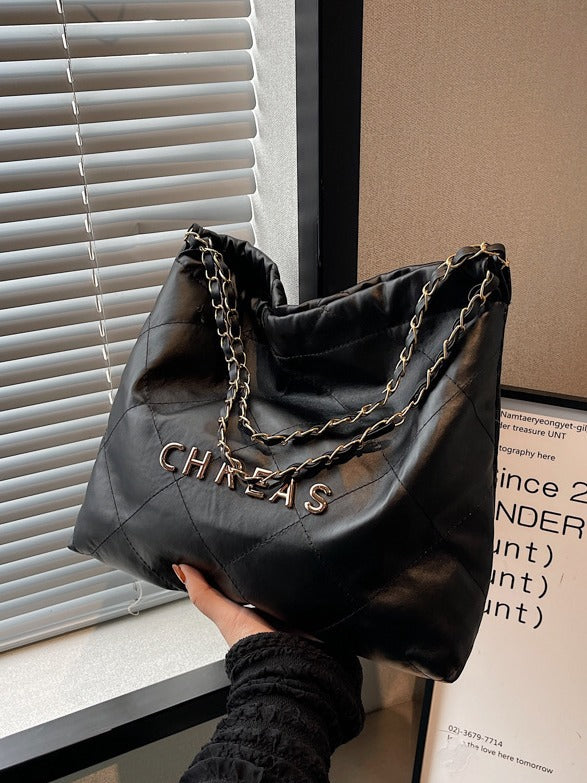 Women's Autumn Fashion Rhombus Chain Korean Embroidery Shoulder Bags