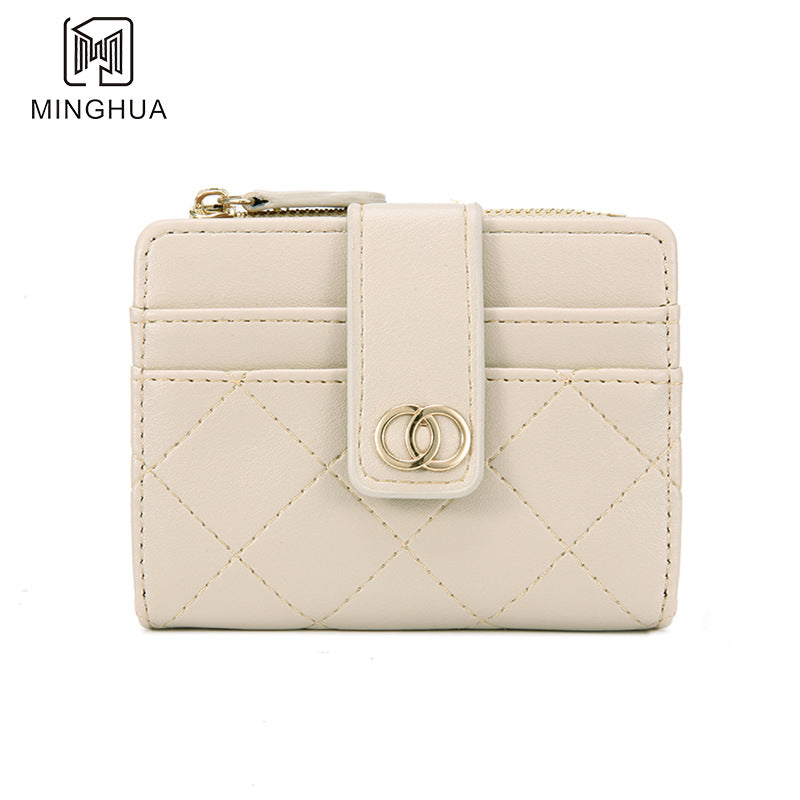 Women's Short Solid Color Summer High-grade Zipper Bags