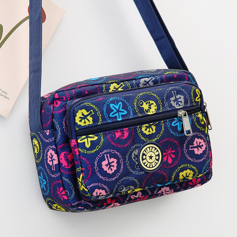 Women's Stall Flower Cloth Oxford Practical Canvas Crossbody Bags