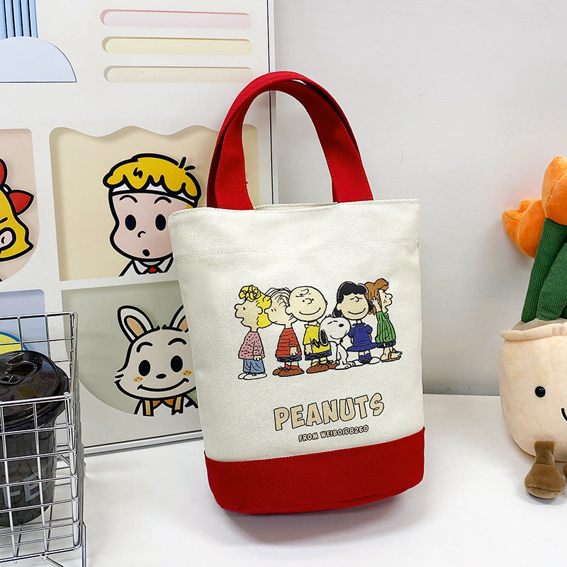 Glamorous Canvas Cartoon Printed Animal Letter Bags