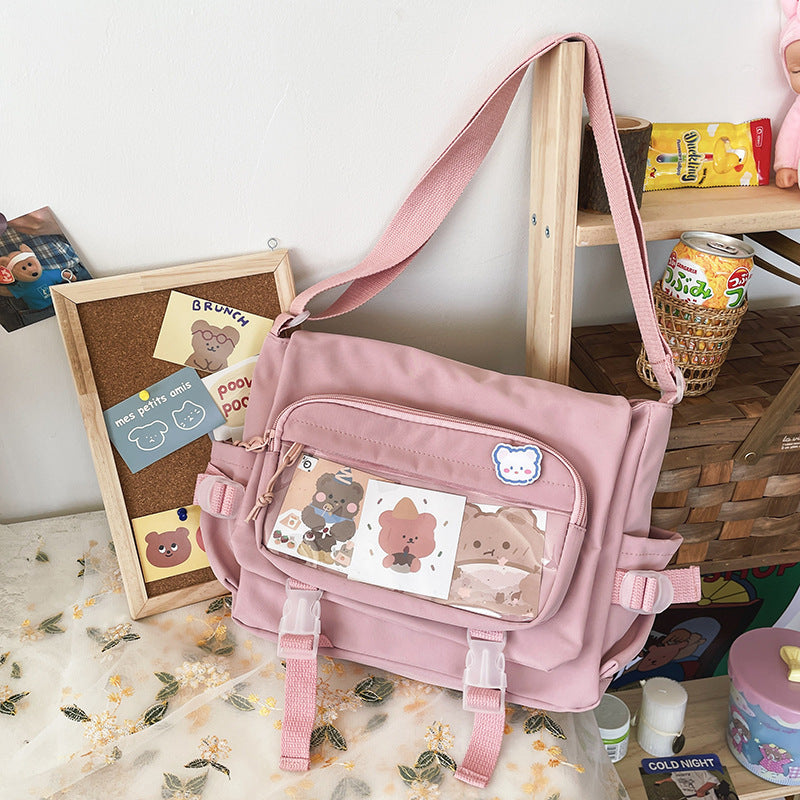 Korean Style Vintage Cute Bear Transparent Shoulder Bags