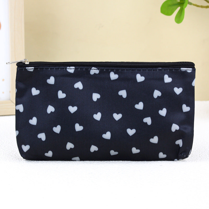 Beautiful Horizontal Storage Letter Jacquard Hand Cosmetic Bags