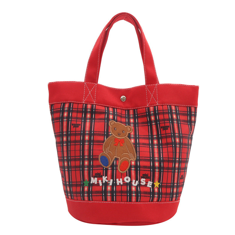 Winter Cartoon Bear Large Capacity Western Style Shoulder Bags