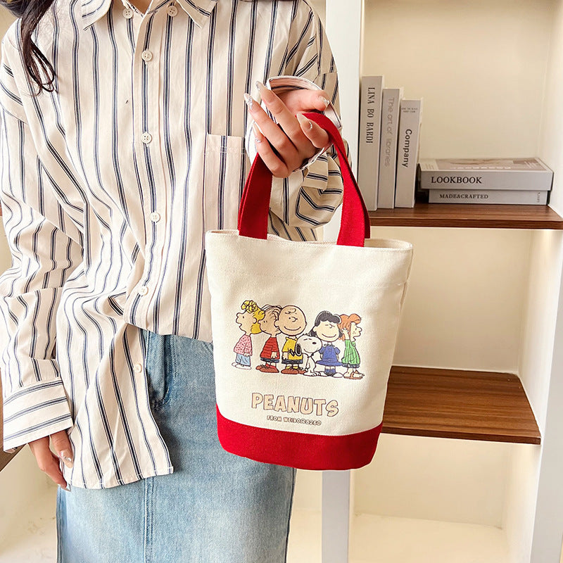 Glamorous Canvas Cartoon Printed Animal Letter Bags