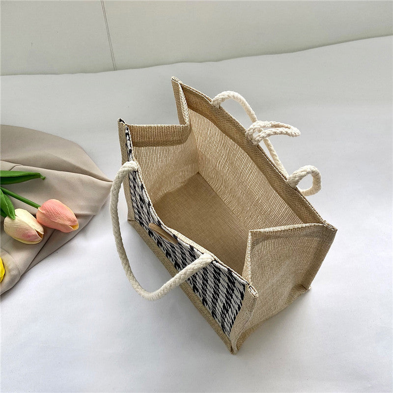 Women's Portable Cloth Lunch Box With Rice Bags