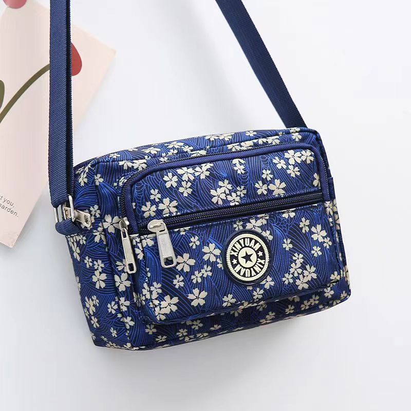 Women's Oxford Cloth Mother Flower Canvas Stall Crossbody Bags
