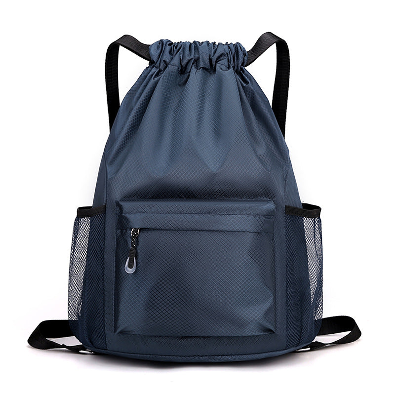 Women's Canvas Simple Solid Color Drawstring Advertising Backpacks