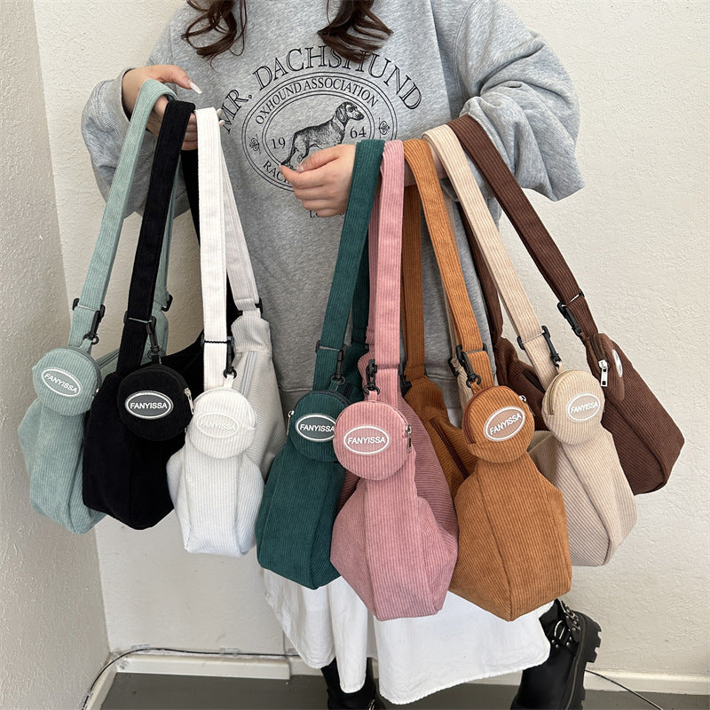 Color Simple Large Capacity Korean Style Shoulder Bags