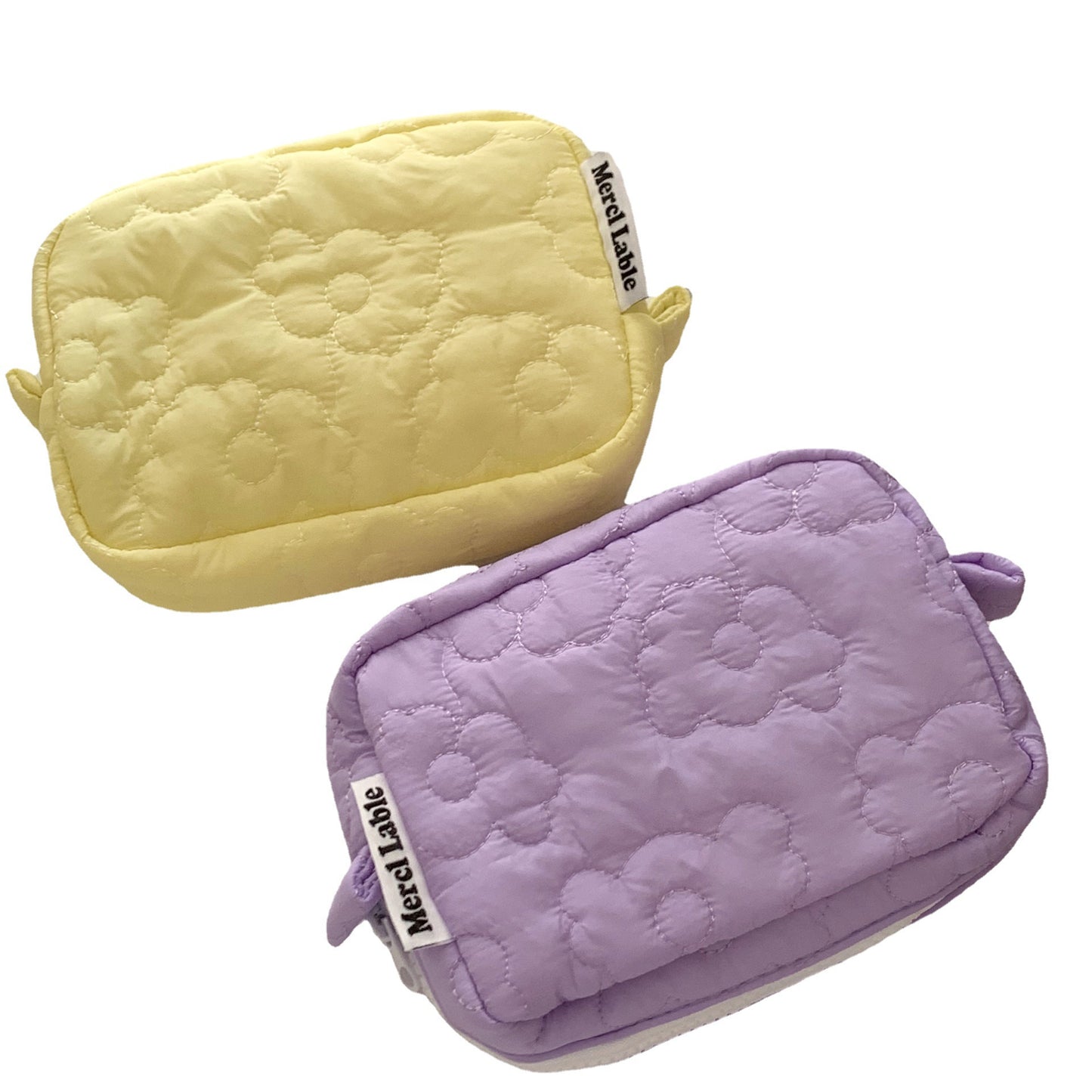 Candy Color Cute Home Storage Portable Mini Cotton Cosmetic Bags