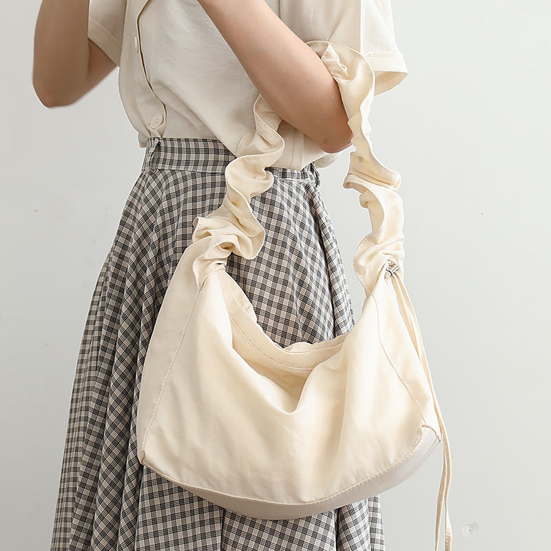 Women's Style Nylon Cloth Fresh Drawstring Leisure Crossbody Bags