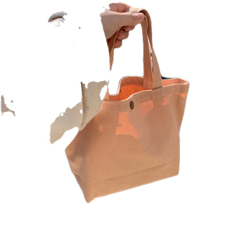 Women's Morandi Canvas Heart Convenient Mini Cute Handbags