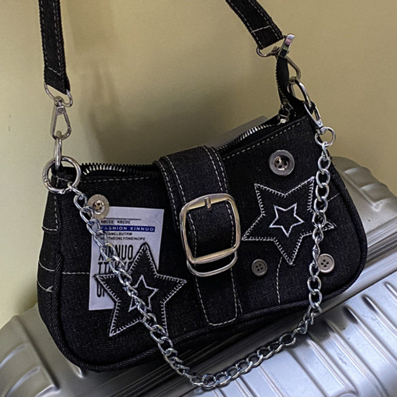 Underarm High-grade Hot Fashion Minority Design Selenodont Women's Shoulder Bag