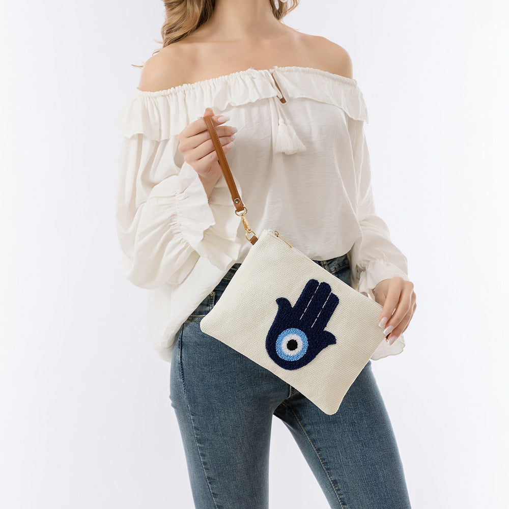 Women's Clutch Detachable Strap Leisure Holiday Towel Shoulder Bags