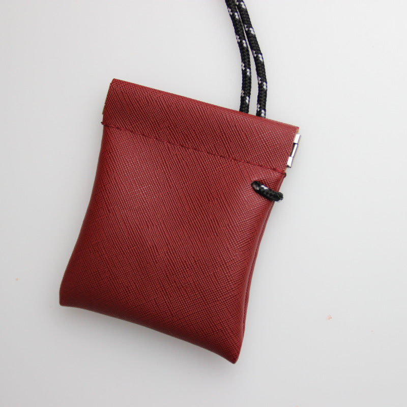 Women's & Men's & Halter Earphone Storage Leather Novelty Coin Purses