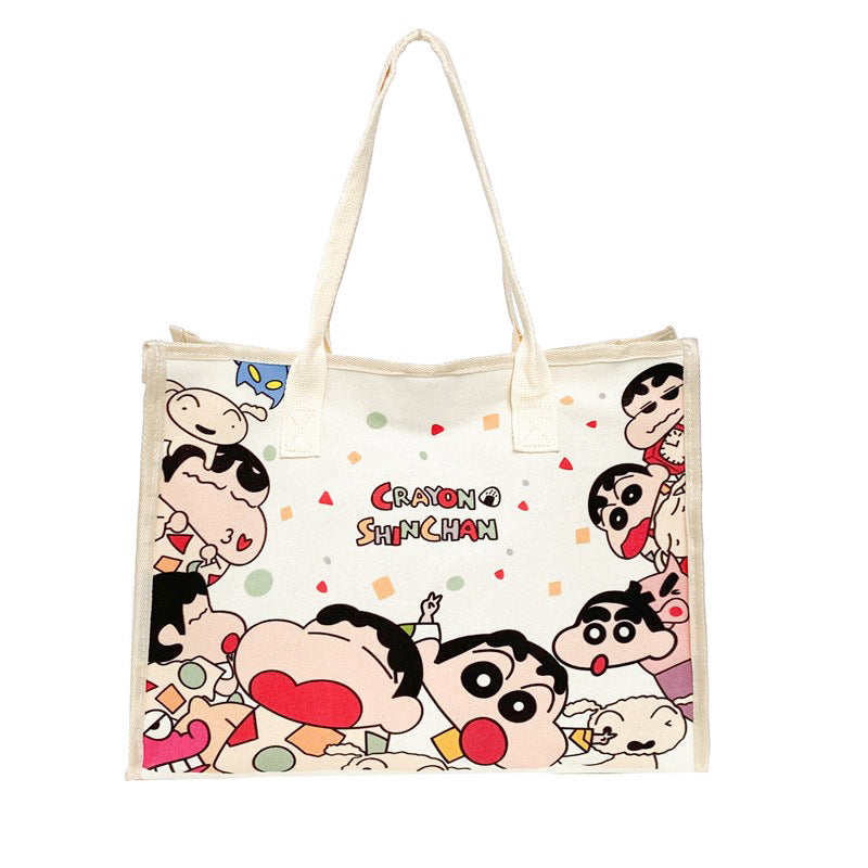 Cartoon Printed Fashion Wild Underarm Large Bags