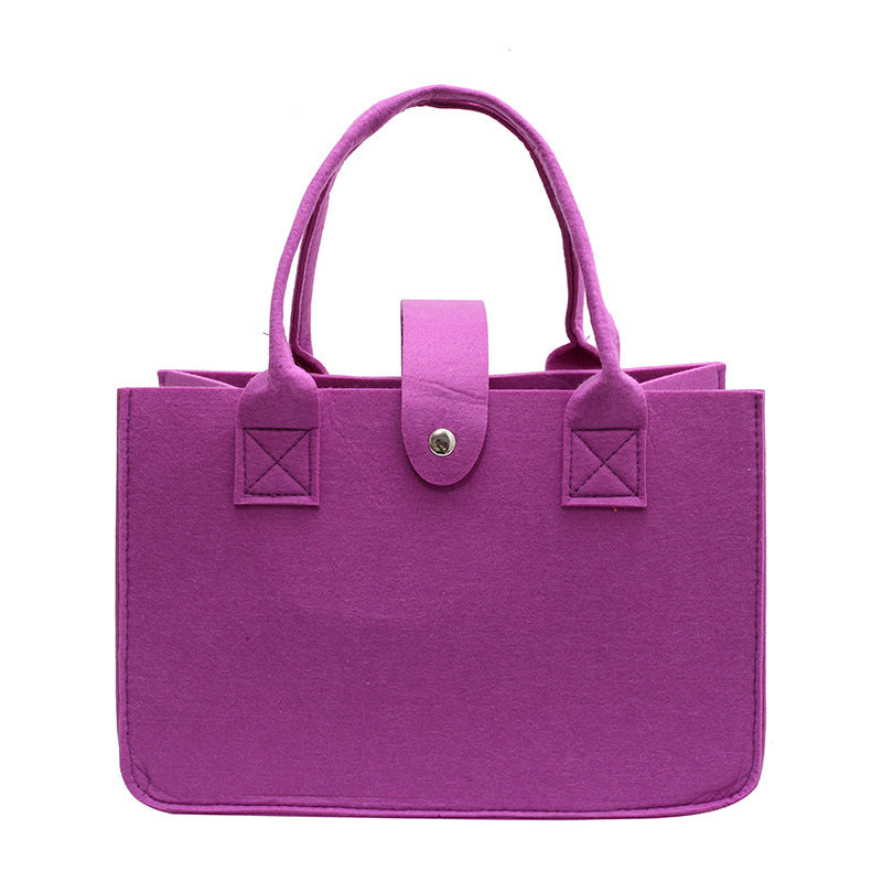 Clean Portable Felt Wedding Gift Commuting Handbags