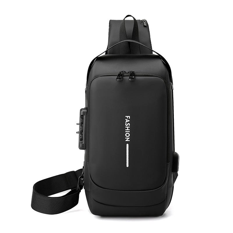 Men's Durable Beautiful Classy Motorcycle Password Men's Chest Bags