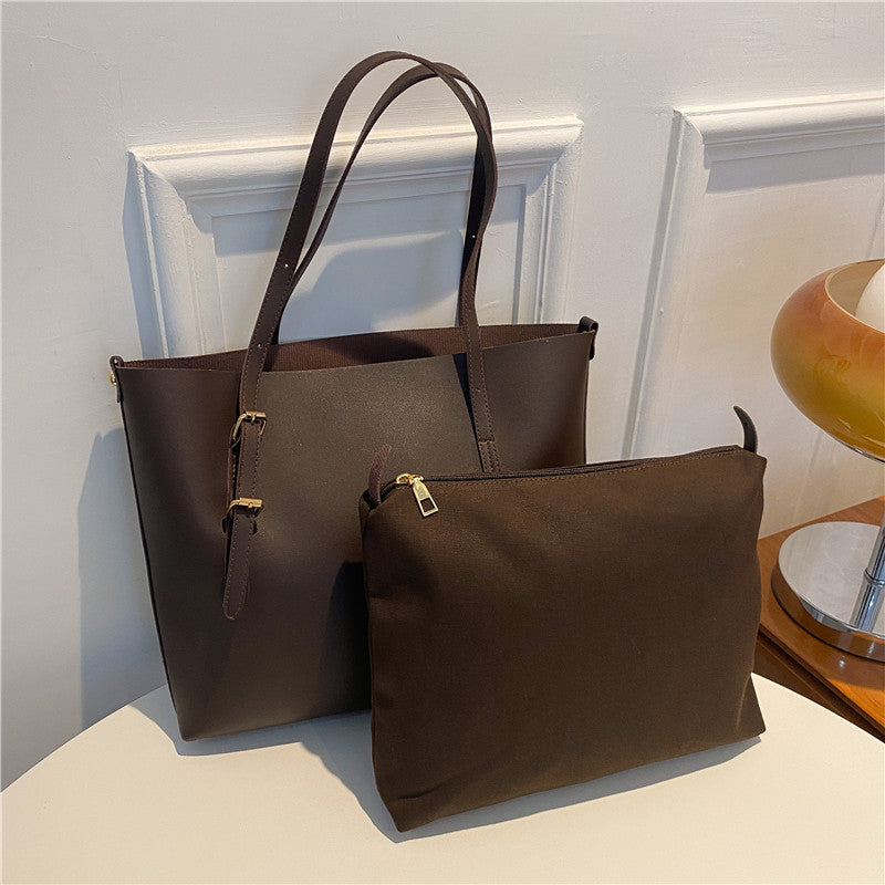Large Female Fashion Texture Soft Leather Capacity Shoulder Bags