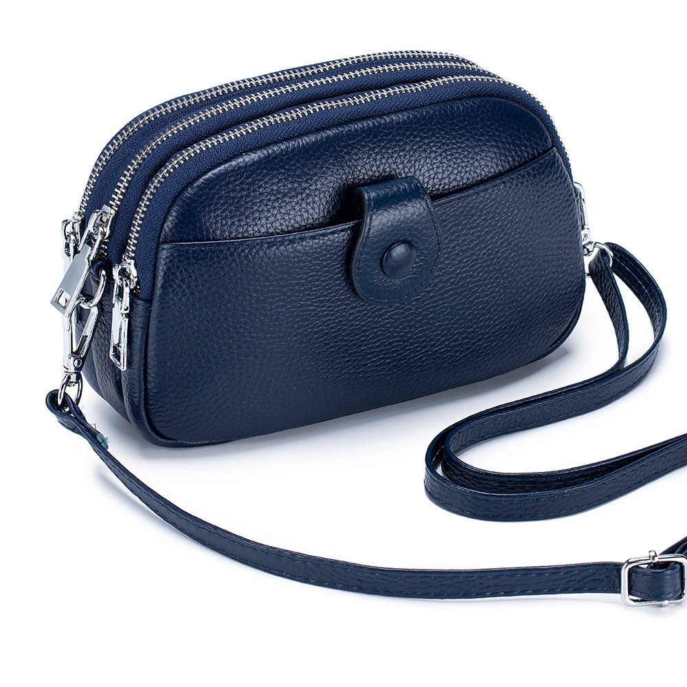 Women's Leather Large Capacity Fashion Mobile Crossbody Bags