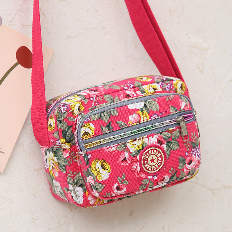 Women's Lightweight Business For Collecting Money Flower Crossbody Bags