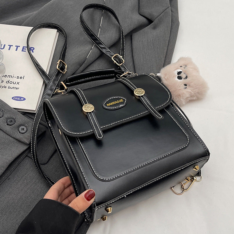 Popular Retro Textured Female Single Portable Backpacks