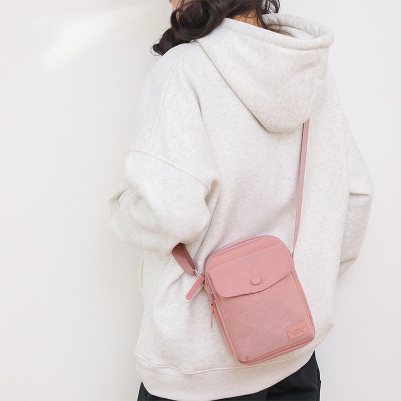 Women's Korean Style Solid Color Fashion Vertical Shoulder Bags