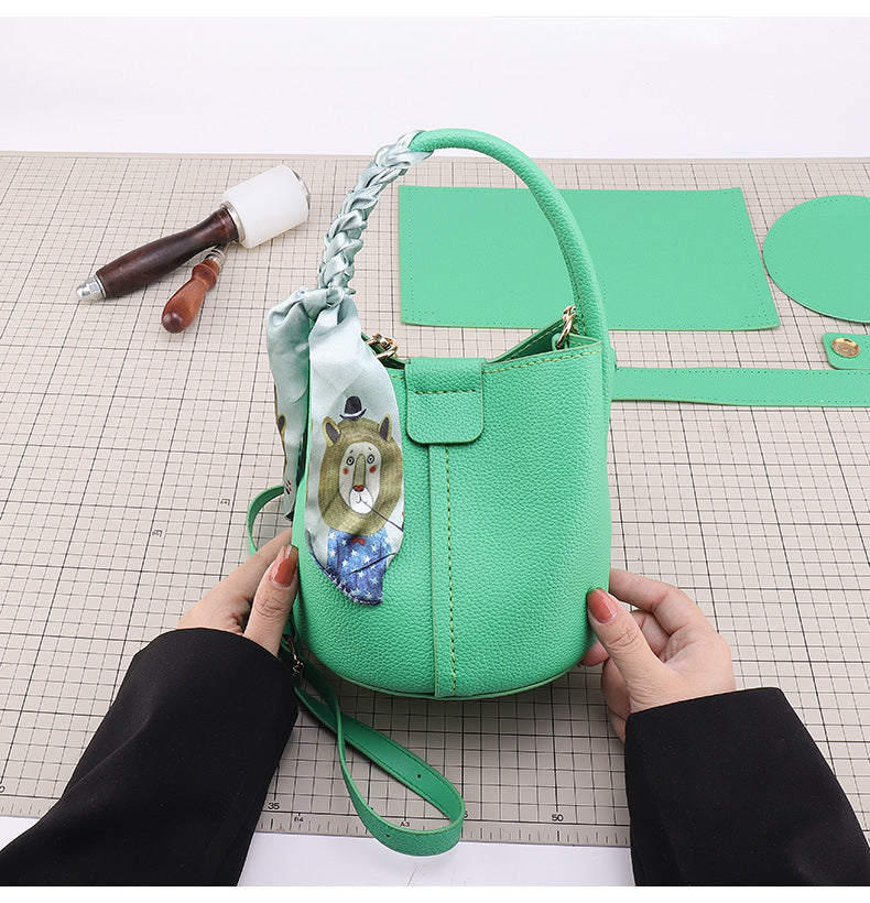 Women's Korean Style Pure Color Portable Crossbody Bags