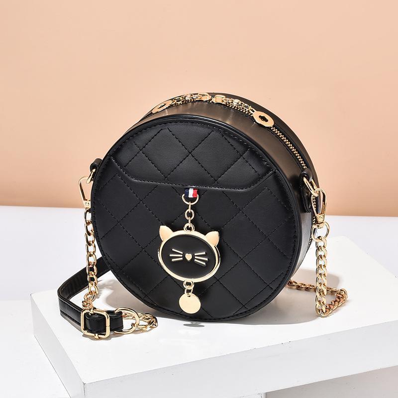 Women's Niche Popular Korean Cat Round Western Bags