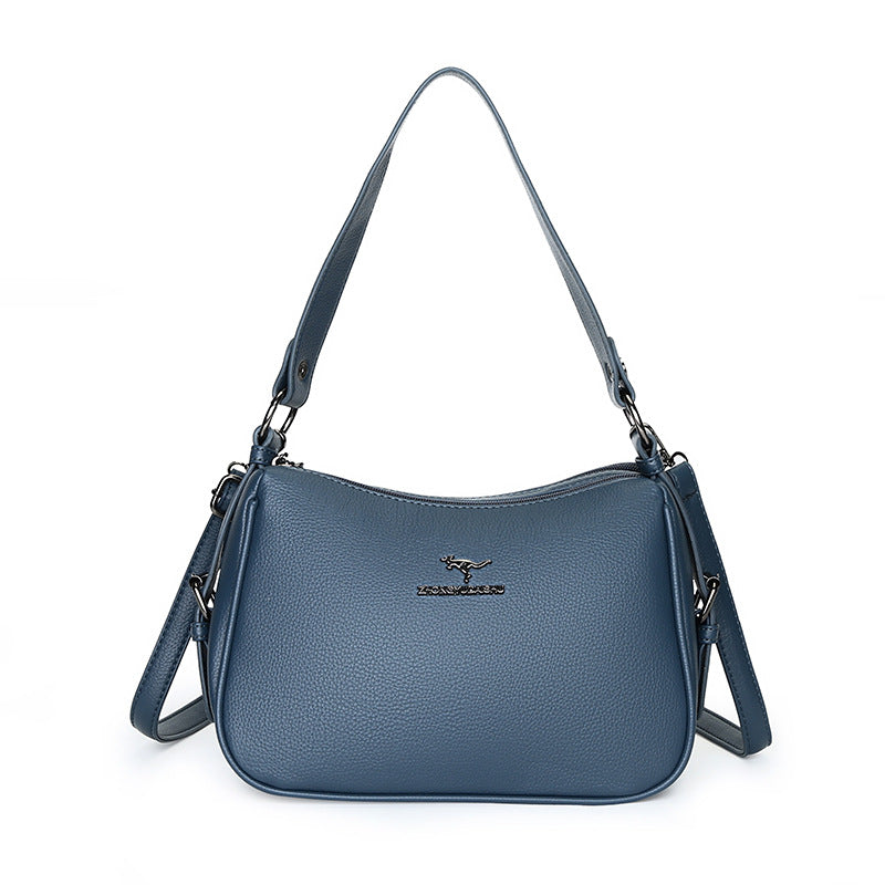 Soft Leather Simple Fashion Texture Large Shoulder Bags