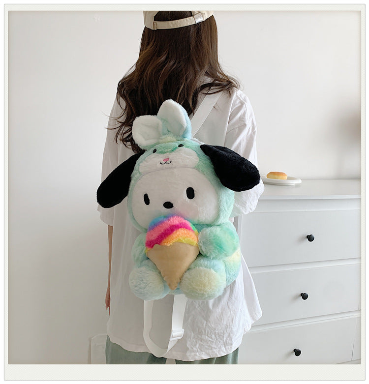 Casual Plush Cartoon Cute Clow Gift Backpacks