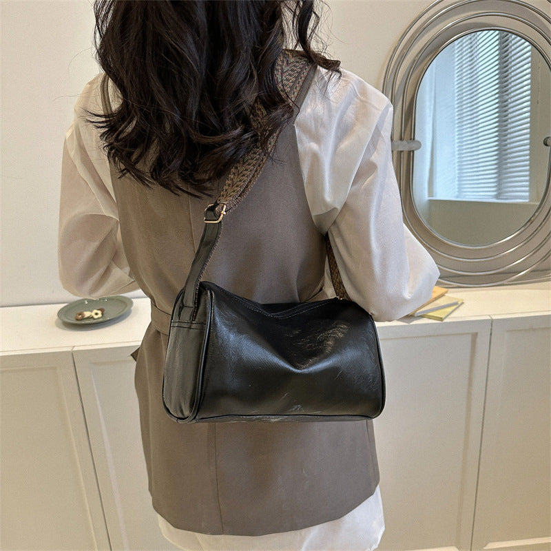 Women's Style Wide Strap Pillow Large Capacity Shoulder Bags