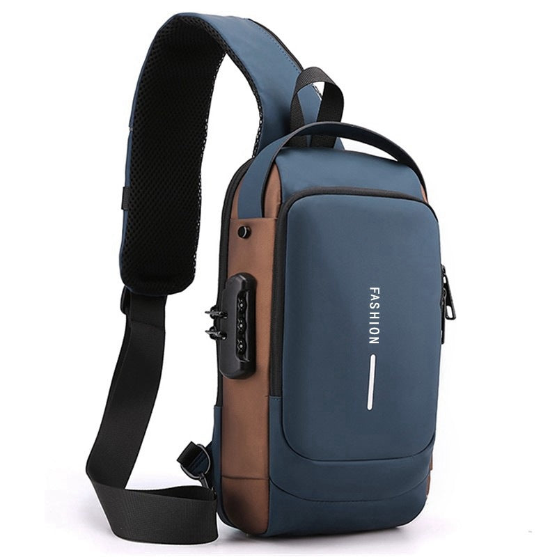 Men's Attractive Unique Graceful Motorcycle Password Men's Chest Bags
