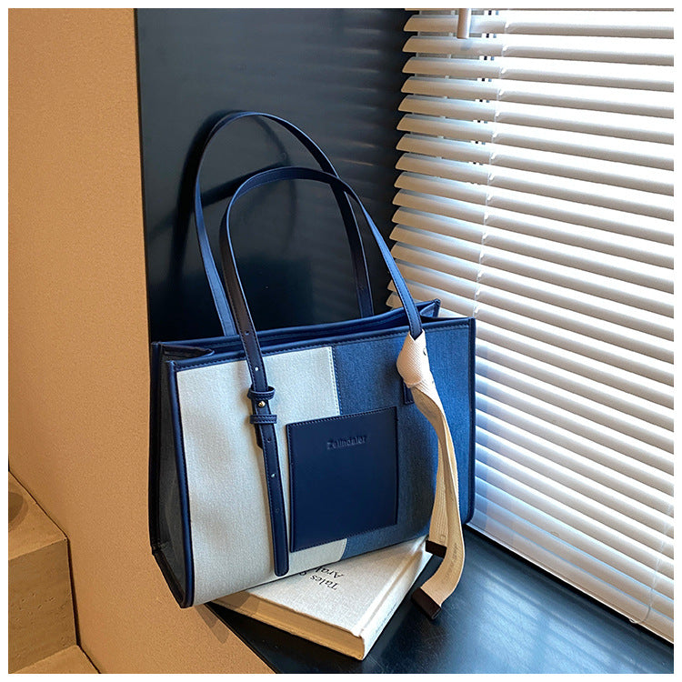 Women's Denim Large Capacity Versatile High-grade Shoulder Bags
