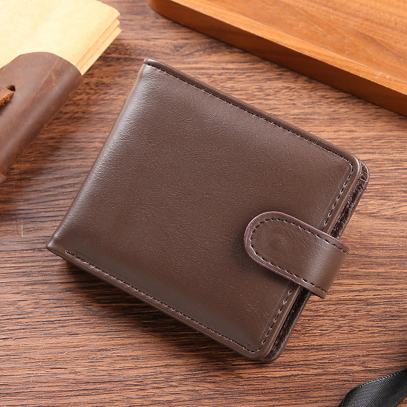 Men's Striped Credit Large Capacity Multiple Slots With Zipper Pocket Men's Wallet