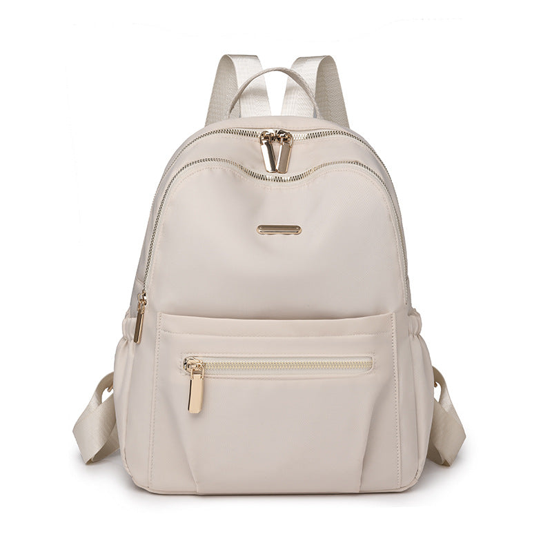Women's Korean Fashion Nylon Pure Color Large Backpacks