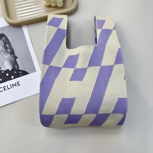 Casual Stylish Women's Knitted Wrist Single Handbags