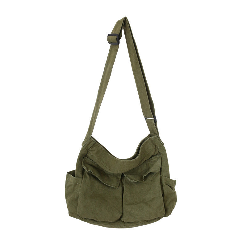 Women's & Men's Tooling Style Canvas For And Class Street Large Capacity Artistic Bags