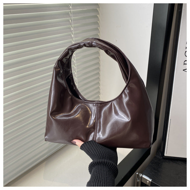Women's Large Capacity Retro Commuter Texture Korean Women's Shoulder Bag