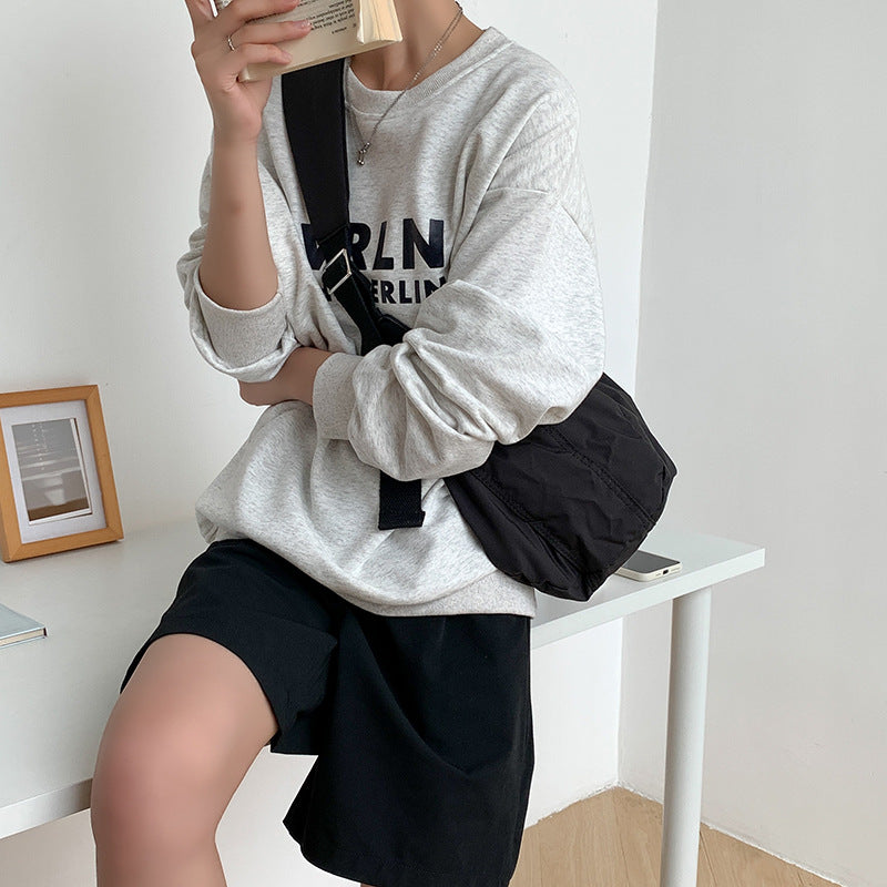 Pretty Niche Fashion Neutral Nylon Dumpling Shoulder Bags