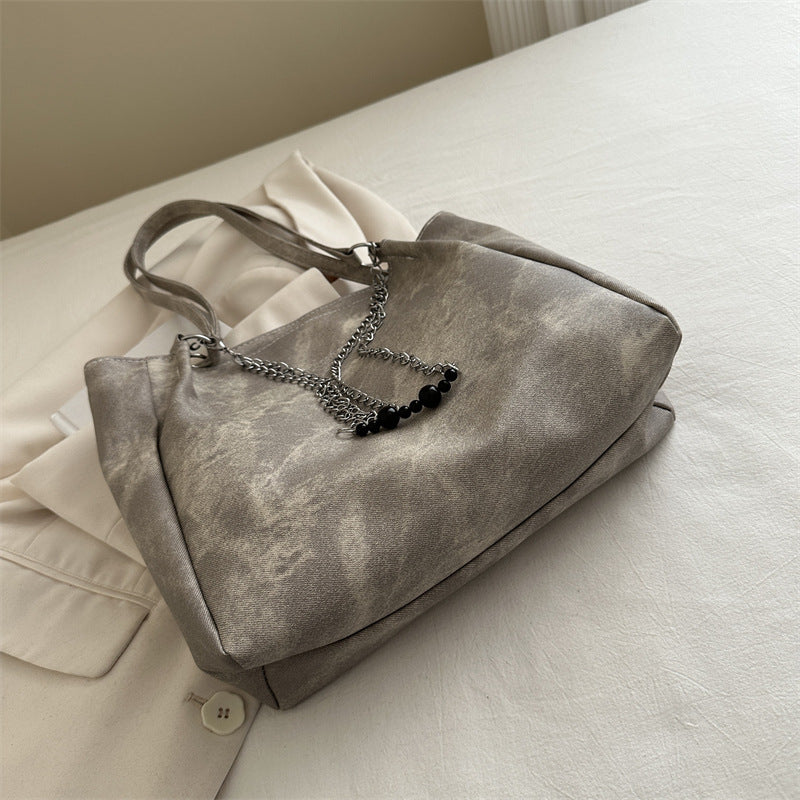 Female Fashion Class College Texture Chain Shoulder Bags